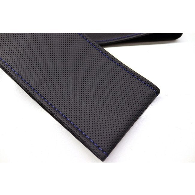 Tüm Araçlara Uyumlu Vinil Direksiyon Kılıfı, Dikmeli Mavi Dikişli