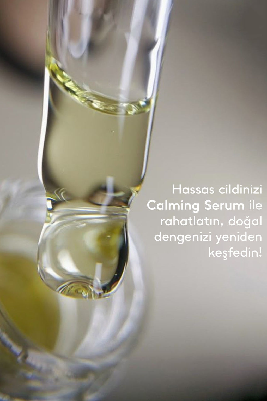 Calming Yüz Serumu – Yeşil Çay & Panthenol İçerikli Yatıştırıcı Bakım