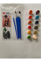 12’li Akrilik Boya ve 6 Adet Fırça Seti – Profesyonel Boyama Kit