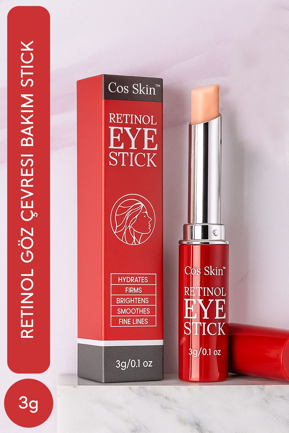 Retinol Göz Çevresi Bakım Stick – Kırışıklık ve Morluk Karşıtı 3g