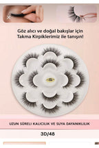 Takma Kirpik Doğal Ipek 3d-48 ( 7 Çift) Hacimli Doğal Görünüm