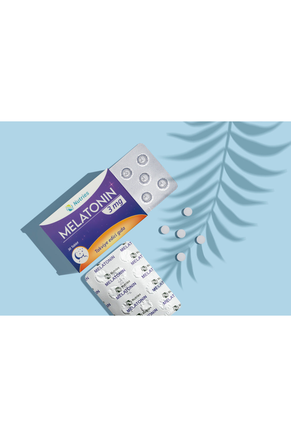 Melatonin Uyku Destek Tableti 3 mg 30’lu – 2’li Avantaj Paketi