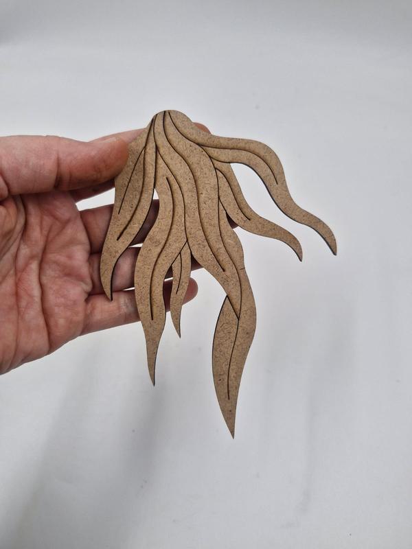 1 Adet Sevimli Deniz Yosunu Ahşap Boyama Okul Dıy Etkinlik Aktivite Sanat 15 cm x 10 cm