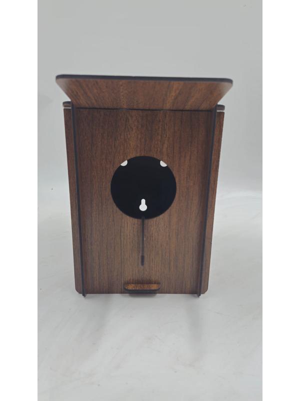 Ahşap Kuş Yuvası Evi Ceviz 16 cm x 16 cm x 20 cm