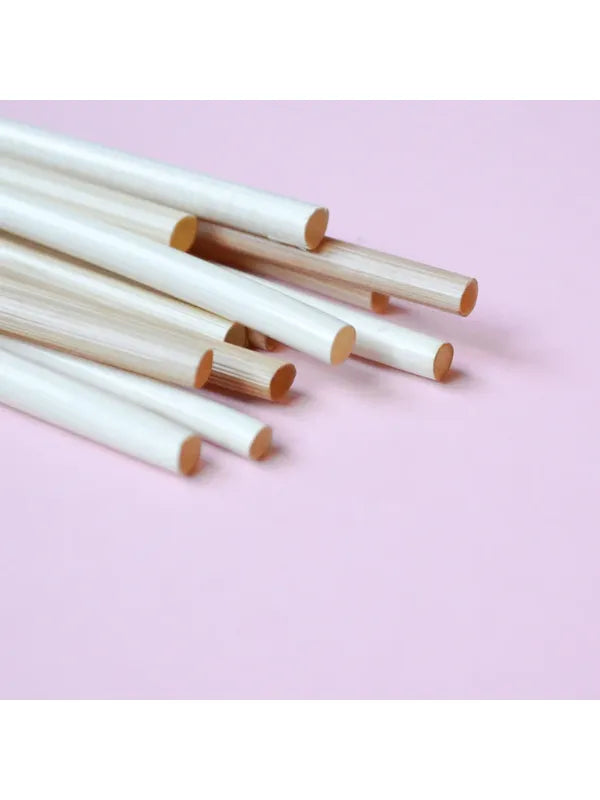 10 Adet Buğday Sapı Pipet-20cm