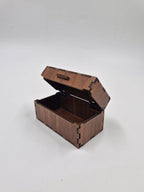 Ahşap Dekoratif Kutu Ceviz Desenli 9 cm x 5 cm x 5 cm