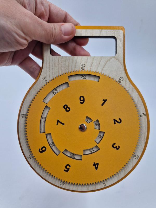 Ahşap Çarpım Tablosu Montessori Eğitici Oyuncak 19 cm x 15 cm