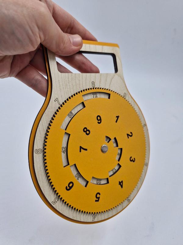 Ahşap Çarpım Tablosu Montessori Eğitici Oyuncak 19 cm x 15 cm