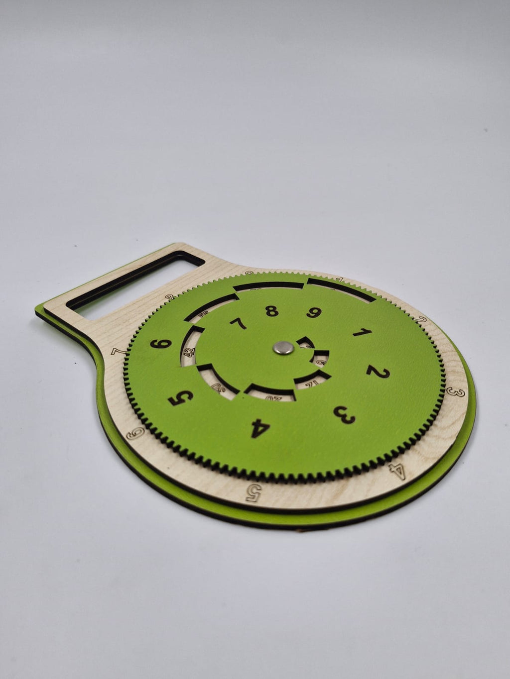 Ahşap Çarpım Tablosu Montessori Eğitici Oyuncak Yeşil 19 cm x 15 cm