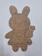 20 Adet Sevimli Tavşan Ahşap Boyama Okul Diy Etkinlik Aktivite Sanat 15 cm x 10 cm