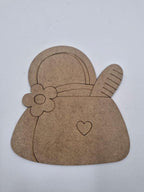 1 Adet Sevimli Çanta Ahşap Boyama Okul Diy Etkinlik Aktivite Sanat 15 cm x 13 cm
