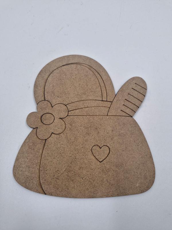 1 Adet Sevimli Çanta Ahşap Boyama Okul Diy Etkinlik Aktivite Sanat 15 cm x 13 cm