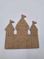 1 Adet Sevimli Şato Ahşap Boyama Okul Diy Etkinlik Aktivite Sanat 15 cm x 14 cm