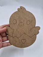 10 Adet Sevimli Civciv Ahşap Boyama Okul Diy Etkinlik Aktivite Sanat 15 cm x 13 cm