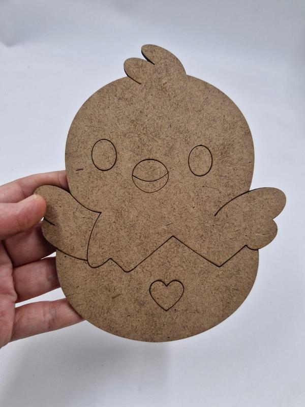 10 Adet Sevimli Civciv Ahşap Boyama Okul Diy Etkinlik Aktivite Sanat 15 cm x 13 cm