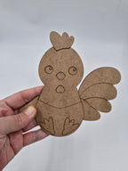 20 Adet Sevimli Civciv Ahşap Boyama Okul Diy Etkinlik Aktivite Sanat no2 15 cm x 14 cm