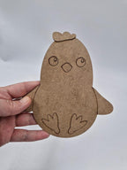 10 Adet Sevimli Civciv Ahşap Boyama Okul Diy Etkinlik Aktivite Sanat no3 15 cm x 13 cm