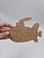 1 Adet Sevimli Denizaltı Ahşap Boyama Okul Diy Etkinlik Aktivite Sanat 15 cm x 11 cm