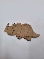 20 Adet Sevimli Dinazor Model 2 Ahşap Boyama Okul Diy Etkinlik Aktivite Sanat 15 cm x 7 cm