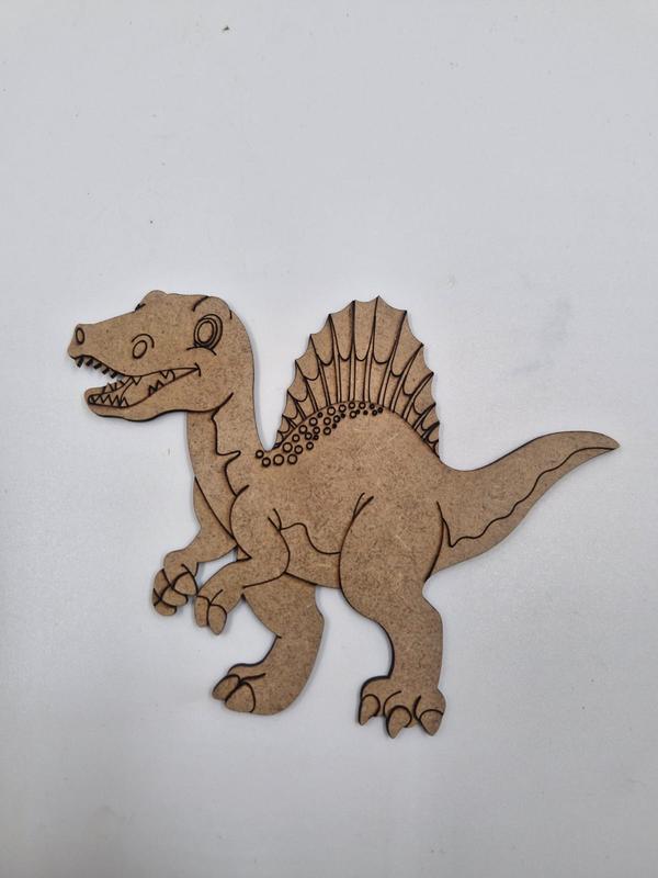 1 Adet Sevimli Dinozor Model 8 Ahşap Boyama Okul Diy Etkinlik Aktivite Sanat 15 cm x 11 cm
