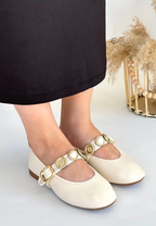 Atnis Bej Cilt Babet Ayakkabı