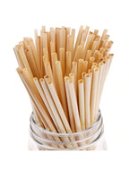 10 Adet Buğday Sapı Pipet-20cm