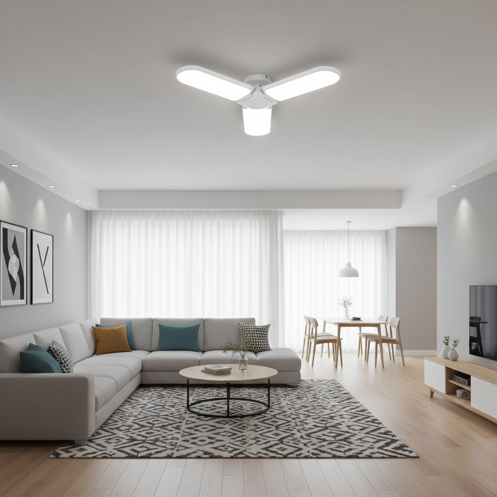 40w Yonca Led Ampül Pervane Led Ampul Güçlü Beyaz Işık