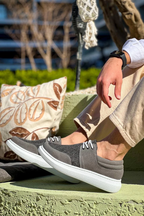 KB-042 Kuback Bağcıklı Gri Günlük Erkek Ayakkabı