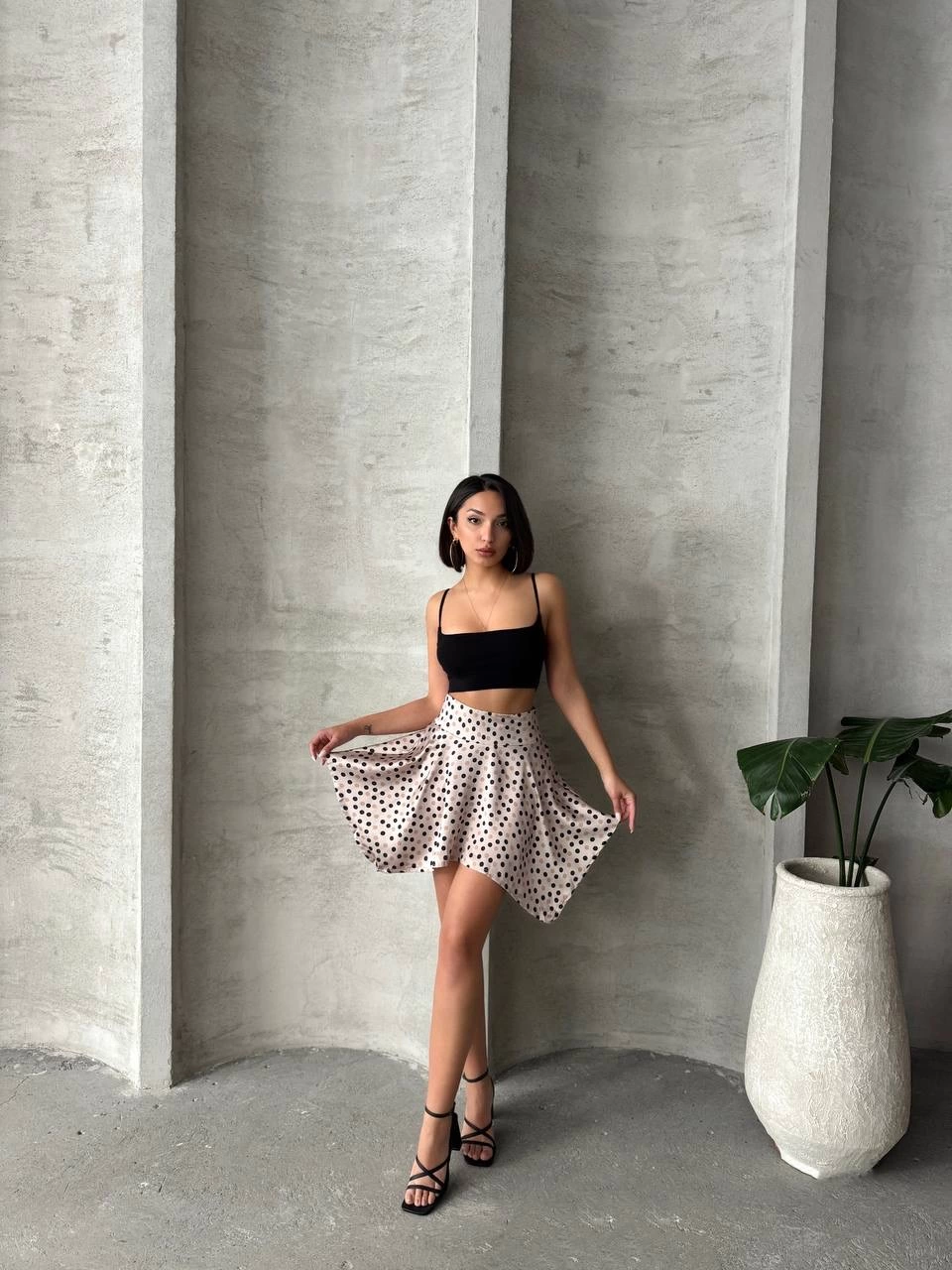 Puantiyeli etek s25900