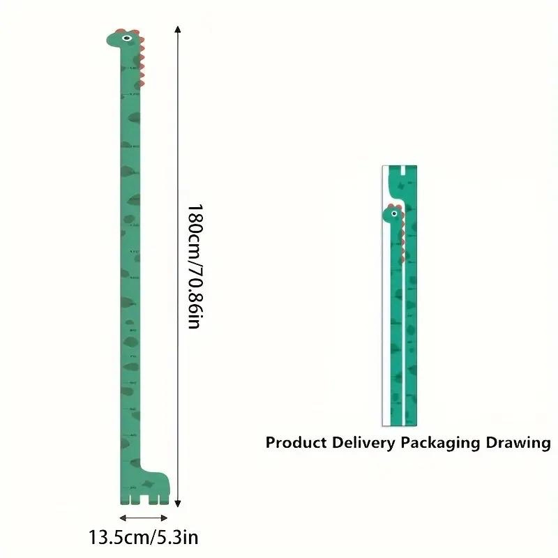 Sevimli Sarı Zürafa Yeşil Dinazor Deniz Kızı Roket Ağaç Boy Ölçüsü Sticker