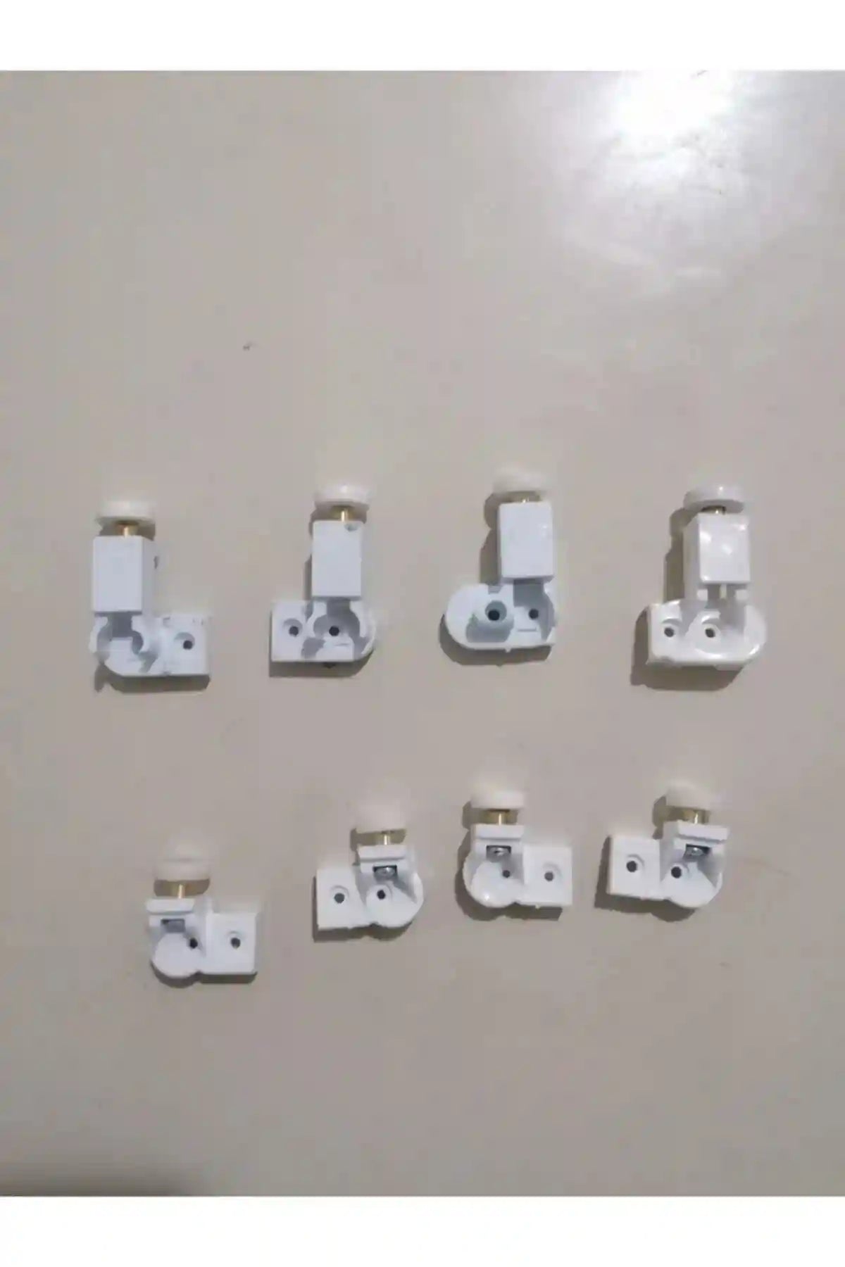 Beyaz Bella Serisi 1 Sabit 2 Açılır Duşakabin Tekeri