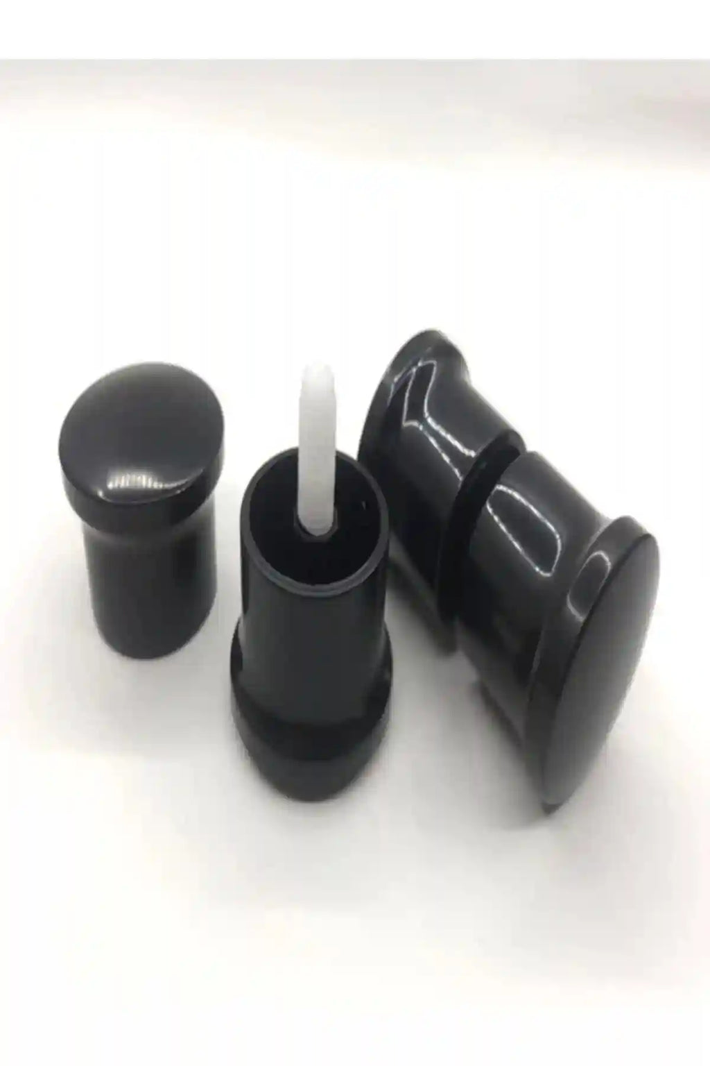 2 Kapılık Cam Duşakabin Topuz Yuvarlak Kulpları 1.kalite - Siyah