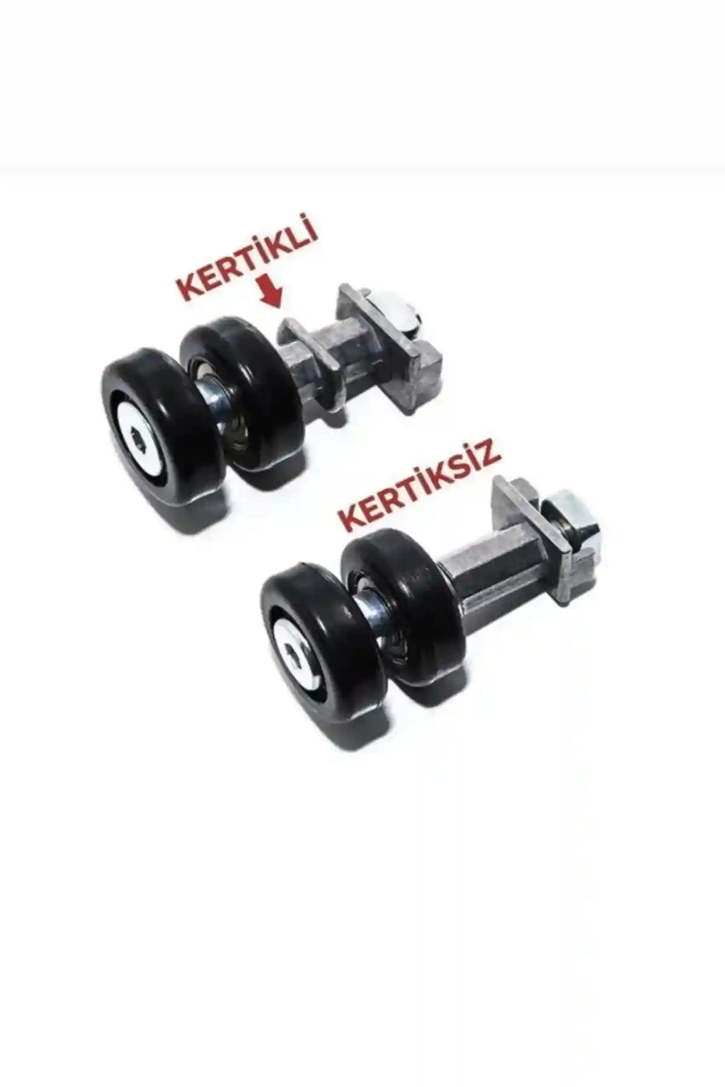 Cam Balkon Tekeri 8 Adet, 4 Erkek 4 Dişi, 4 Kertikli 4 Kertiksiz