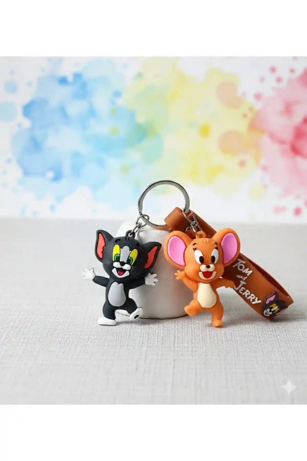 Tom Ve Jerry 3D Çift Anahtarlık 2 Adet