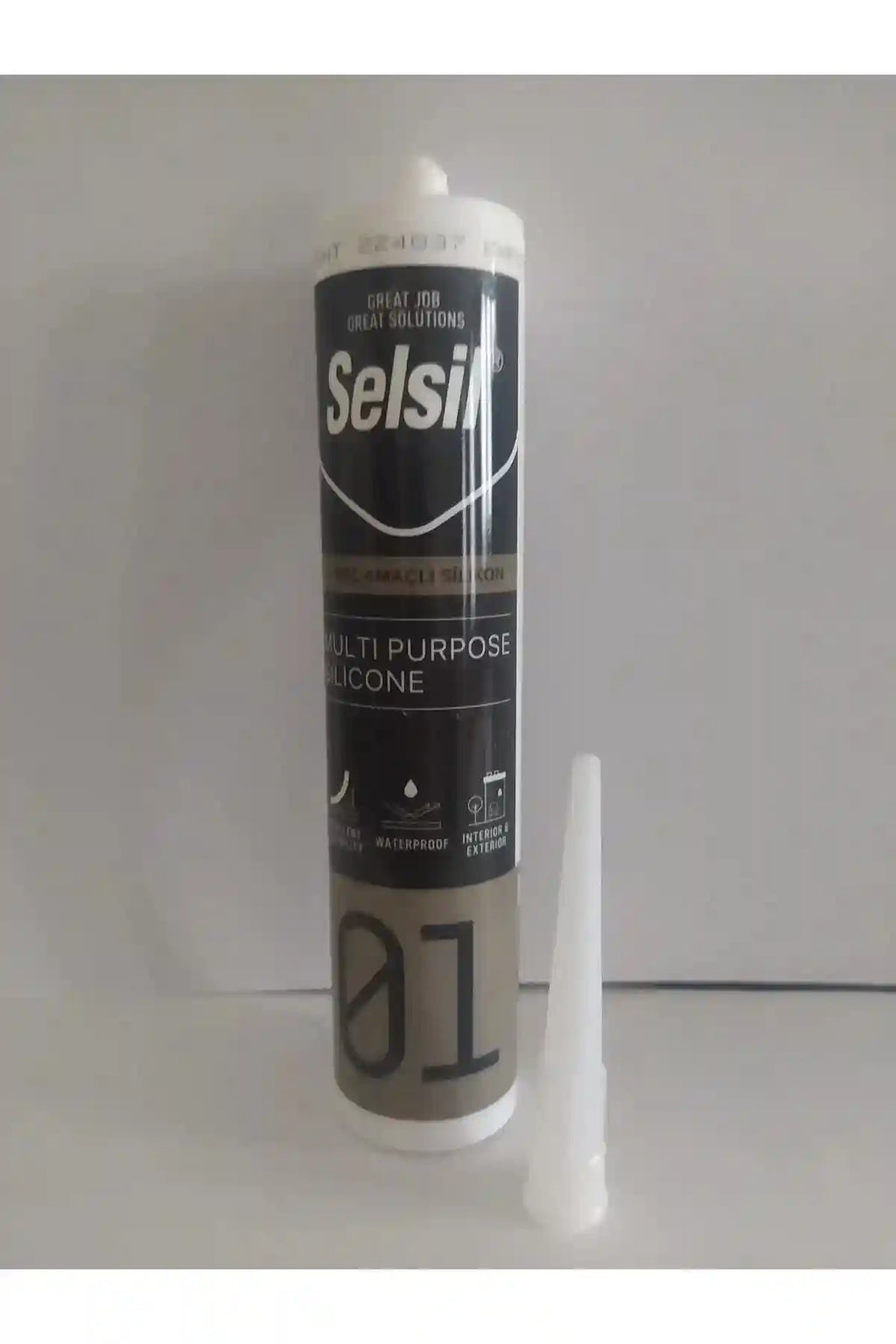 Genel Amaçlı Silikon Su Geçirmez Cam Doğrama Metal Fayans Için Şeffaf 280gr