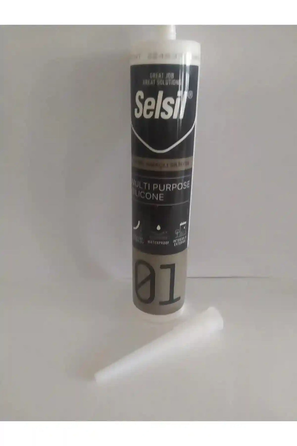 Genel Amaçlı Silikon Su Geçirmez Cam Doğrama Metal Fayans Için Şeffaf 280gr