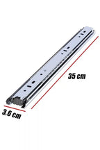 Bilyalı Teleskopik Çekmece Rayı 35 cm Metal Tam Çıkmalı 1 Çift Sağ Sol Takım