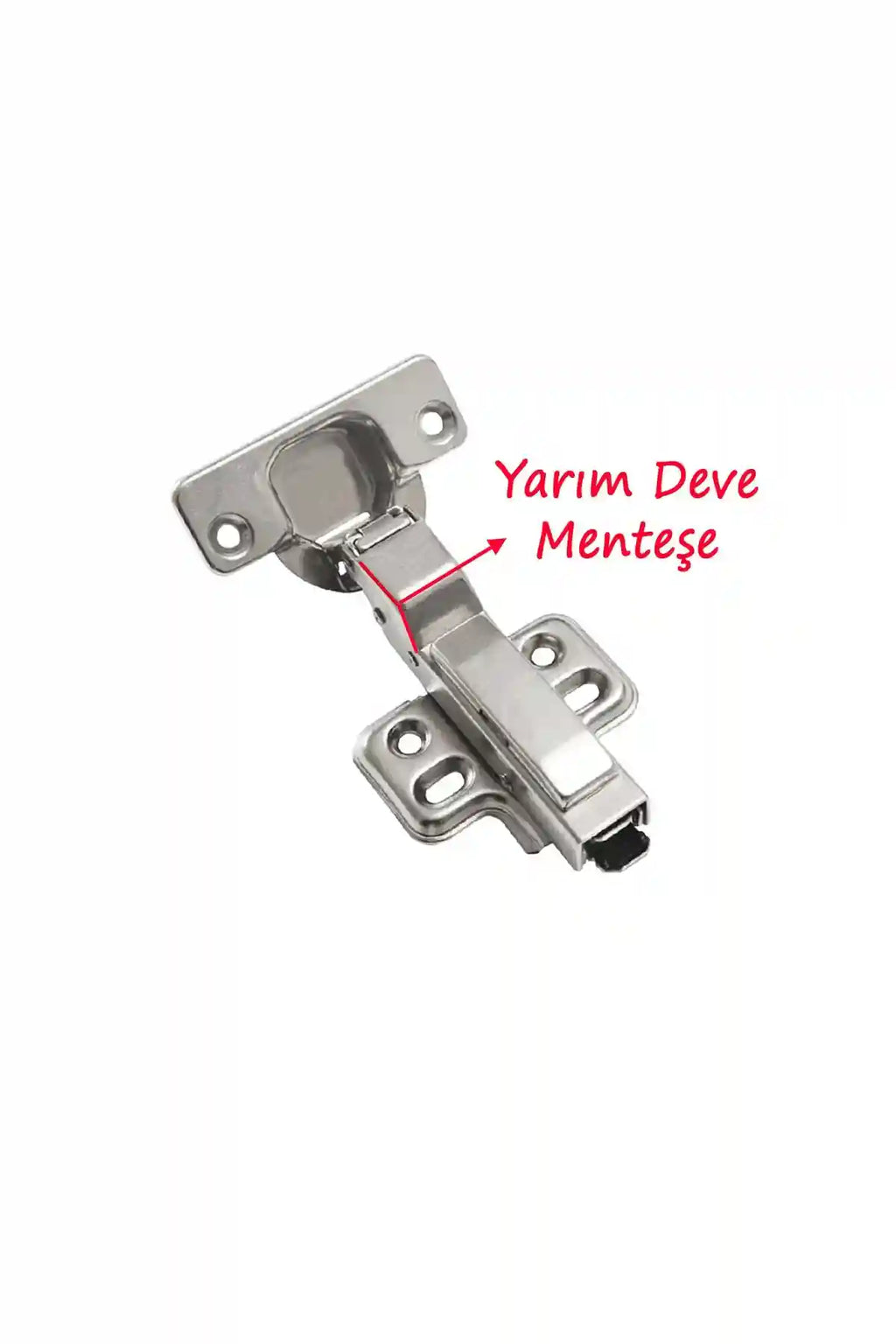 (PİSTONLU) Yarım Deve Frenli Mobilya Dolap Kapak Kapağı Menteşesi Yavaşlatıcı Tas Menteşe