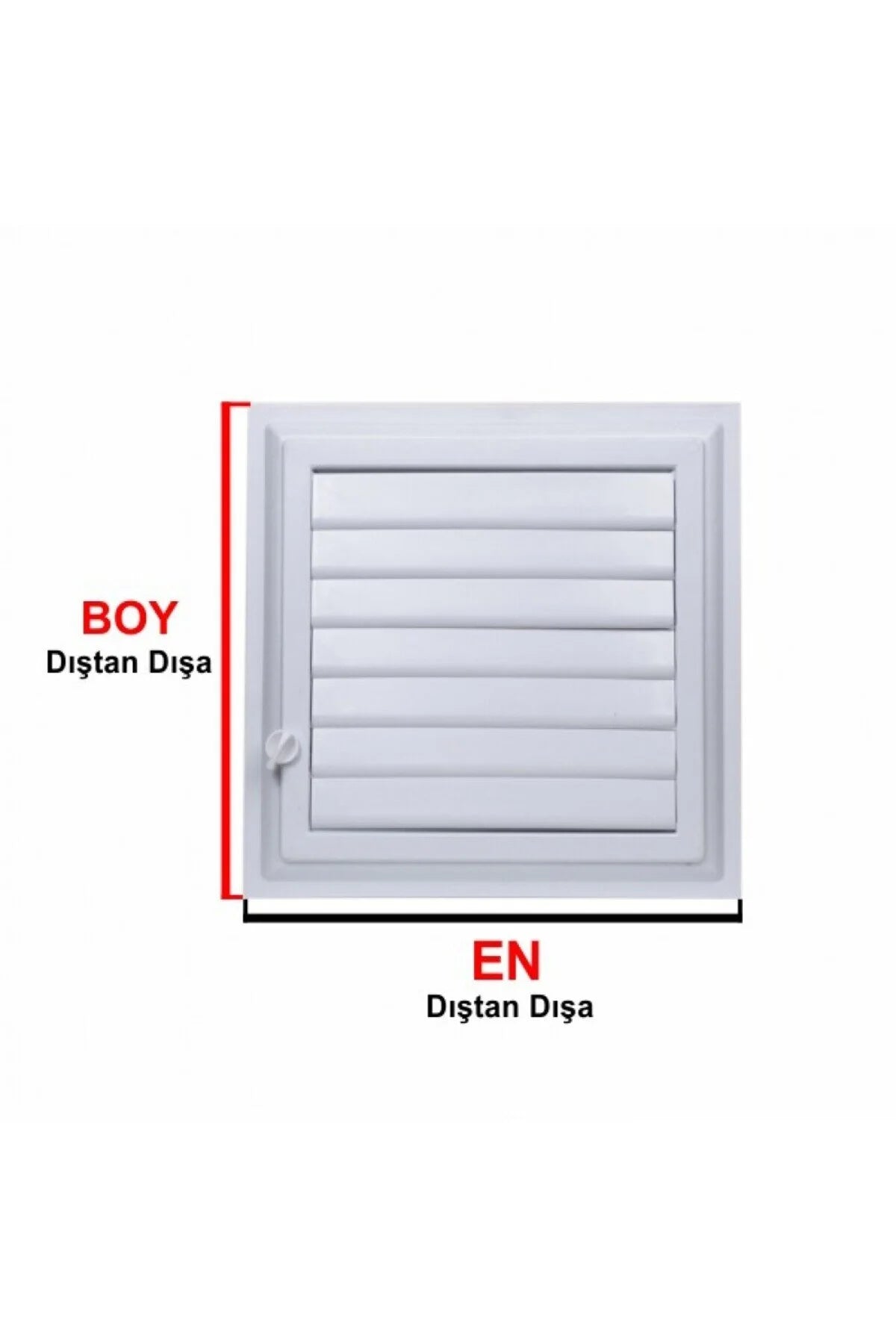27x32 Beyaz Plastik Banyo & Wc Havalandırma Menfezi