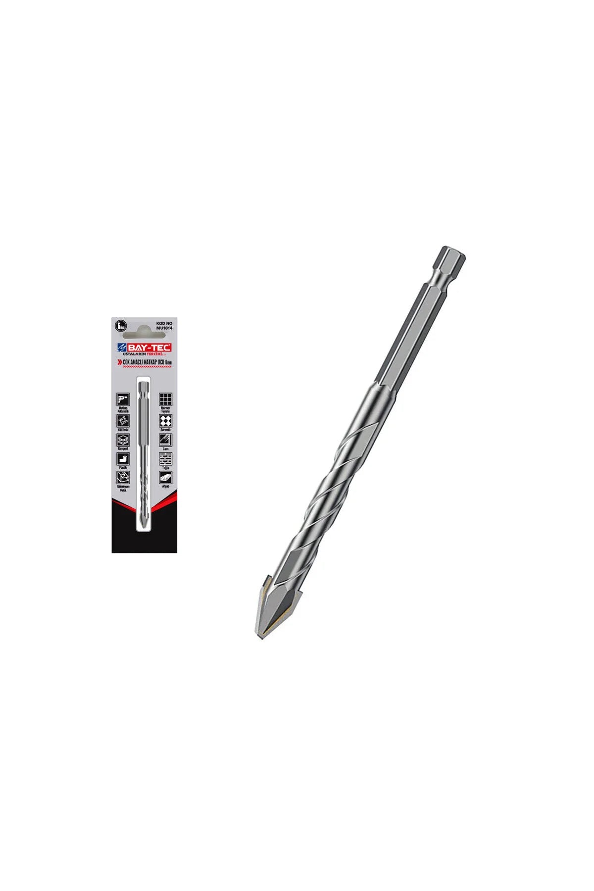 MU1815 7mm Çok Amaçlı Elmas Matkap Ucu