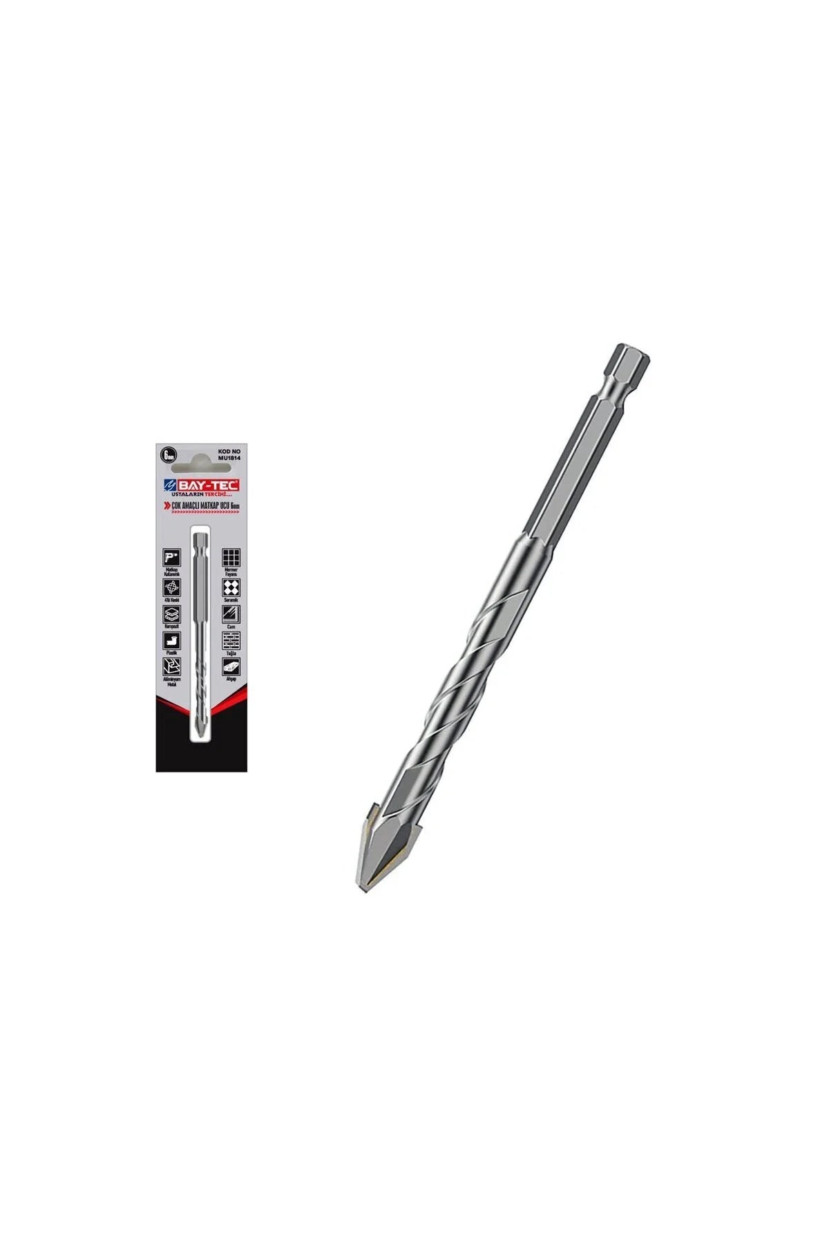 MU1816 8mm Çok Amaçlı Elmas Matkap Ucu
